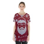 Ugly Christmas Sweater Skirt Hem Sports Top