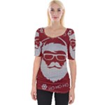 Ugly Christmas Sweater Wide Neckline Tee
