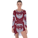 Ugly Christmas Sweater Asymmetric Cut-Out Shift Dress