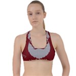 Ugly Christmas Sweater Criss Cross Racerback Sports Bra