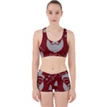 Ugly Christmas Sweater Work It Out Sports Bra Set