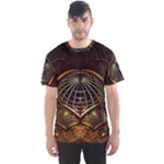 Fractal 3d Render Design Backdrop Men s Sports Mesh Tee