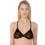 Fractal 3d Render Design Backdrop Reversible Tri Bikini Top