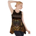Fractal 3d Render Design Backdrop Side Drop Tank Tunic View1