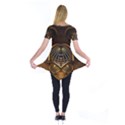Fractal 3d Render Design Backdrop Short Sleeve Tunic  View2