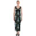 Seamless Pattern Background Fitted Maxi Dress View1
