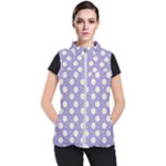 Daisy Dots Violet Women s Puffer Vest