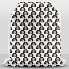 Angry Girl Pattern Drawstring Bag (large)