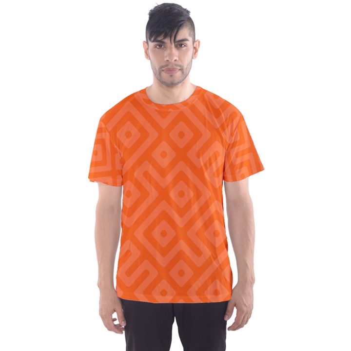 Seamless Pattern Design Tiling Men s Sports Mesh Tee