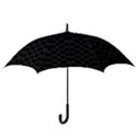 Black And White Grid Pattern Hook Handle Umbrellas (Small) View3