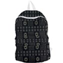 Dark Ethnic Stars Motif Pattern Foldable Lightweight Backpack View1