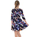 Multicolor Geometric Abstract Pattern Smock Dress View2