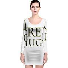 Freehugs Long Sleeve Bodycon Dress