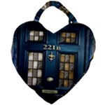 Tardis Sherlock Holmes 221b Giant Heart Shaped Tote