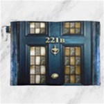 Tardis Sherlock Holmes 221b Canvas Cosmetic Bag (XXL)