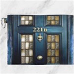 Tardis Sherlock Holmes 221b Canvas Cosmetic Bag (XXXL)