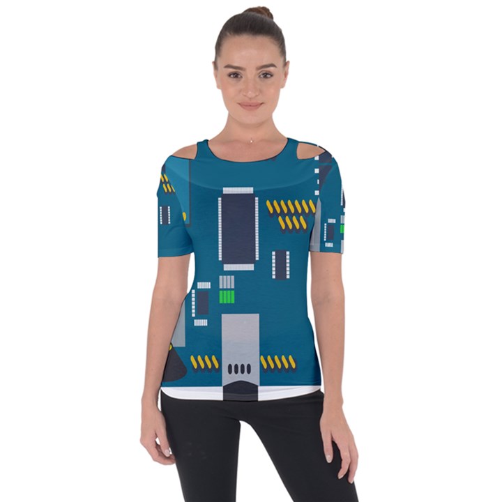 Amphisbaena Two Platform Dtn Node Vector File Short Sleeve Top