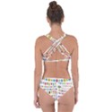 Owl Pattern Criss Cross Bikini Set View2
