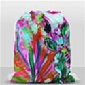 desrt blooming with red cactuses Drawstring Bag (Small) View2