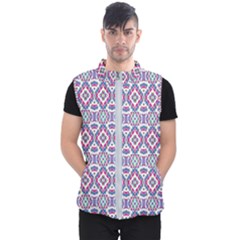 Colorful Folk Pattern Men s Puffer Vest