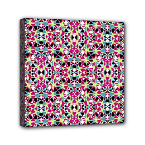 Multicolored Abstract Geometric Pattern Canvas Travel Bag