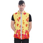 Leaves Autumn Maple Drop Listopad Men s Puffer Vest