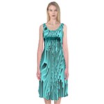 Design Backdrop Abstract Wallpaper Midi Sleeveless Dress