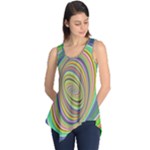 Ellipse Background Elliptical Sleeveless Tunic