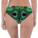 Fractal Art Green Pattern Design Reversible Classic Bikini Bottoms View4