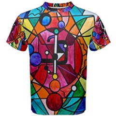 Arcturian Divine Order Grid - Men s Cotton Tee