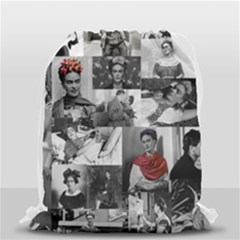 Frida Kahlo Pattern Drawstring Bag (small)