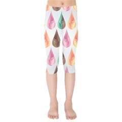 Background Colorful Abstract Kids  Capri Leggings 