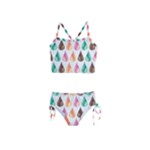 Background Colorful Abstract Girls  Tankini Swimsuit