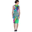 Retro Wave Background Pattern Classic Sleeveless Midi Dress View2