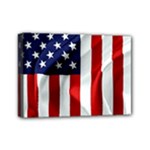 American Usa Flag Vertical Mini Canvas 7  x 5 