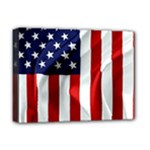 American Usa Flag Vertical Deluxe Canvas 16  x 12  