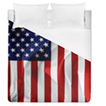 American Usa Flag Vertical Duvet Cover (Queen Size)