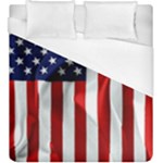 American Usa Flag Vertical Duvet Cover (King Size)
