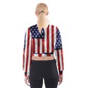 American Usa Flag Vertical Cropped Sweatshirt View2