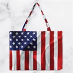 American Usa Flag Vertical Medium Tote Bag