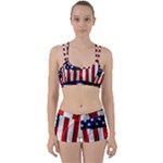 American Usa Flag Vertical Women s Sports Set