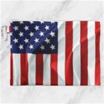 American Usa Flag Vertical Canvas Cosmetic Bag (XXL)