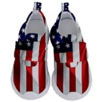 American Usa Flag Vertical Velcro Strap Shoes