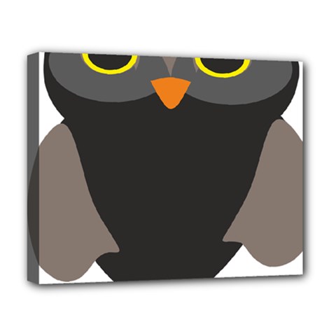 Sowa Owls Bird Wild Birds Pen Deluxe Canvas 20  X 16  