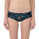Abstract Digital Geometric Pattern Classic Bikini Bottoms