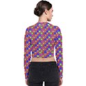 Numbers And Vowels Colorful Pattern Zip Up Bomber Jacket View2