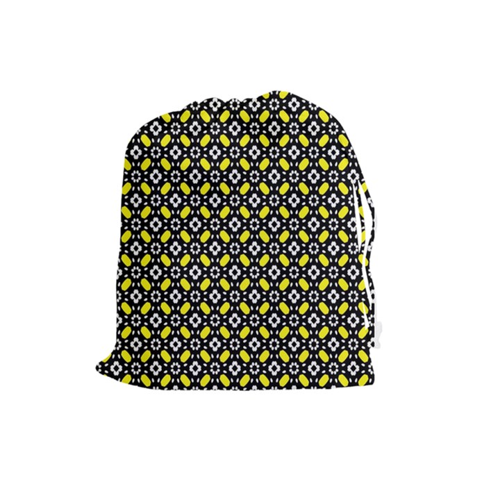Flower Pattern Pattern Texture Drawstring Pouch (Large)