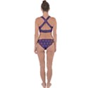 Hexagon Grid Geometric Hexagonal Cross Back Hipster Bikini Set View2