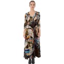 Robot Cyborg Cyberpunk Automation Button Up Boho Maxi Dress View1