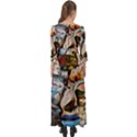 Robot Cyborg Cyberpunk Automation Button Up Boho Maxi Dress View2
